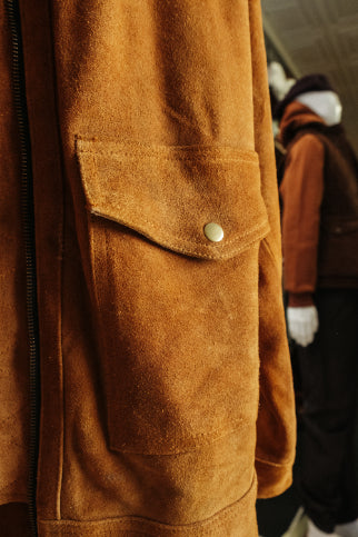Suede Country Jacket - Camel