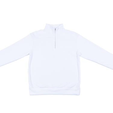 White Fleece Golf Pullover