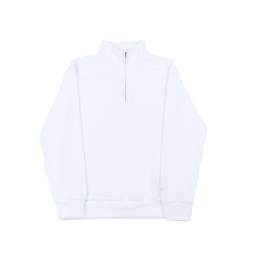 White Fleece Golf Pullover