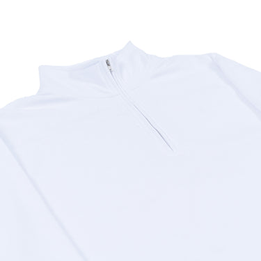 White Fleece Golf Pullover