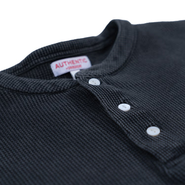 Authentic Stone Washed Dark Grey Henley