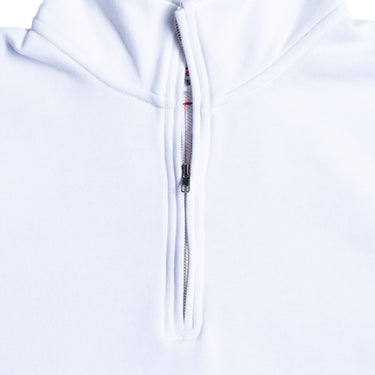 White Fleece Golf Pullover