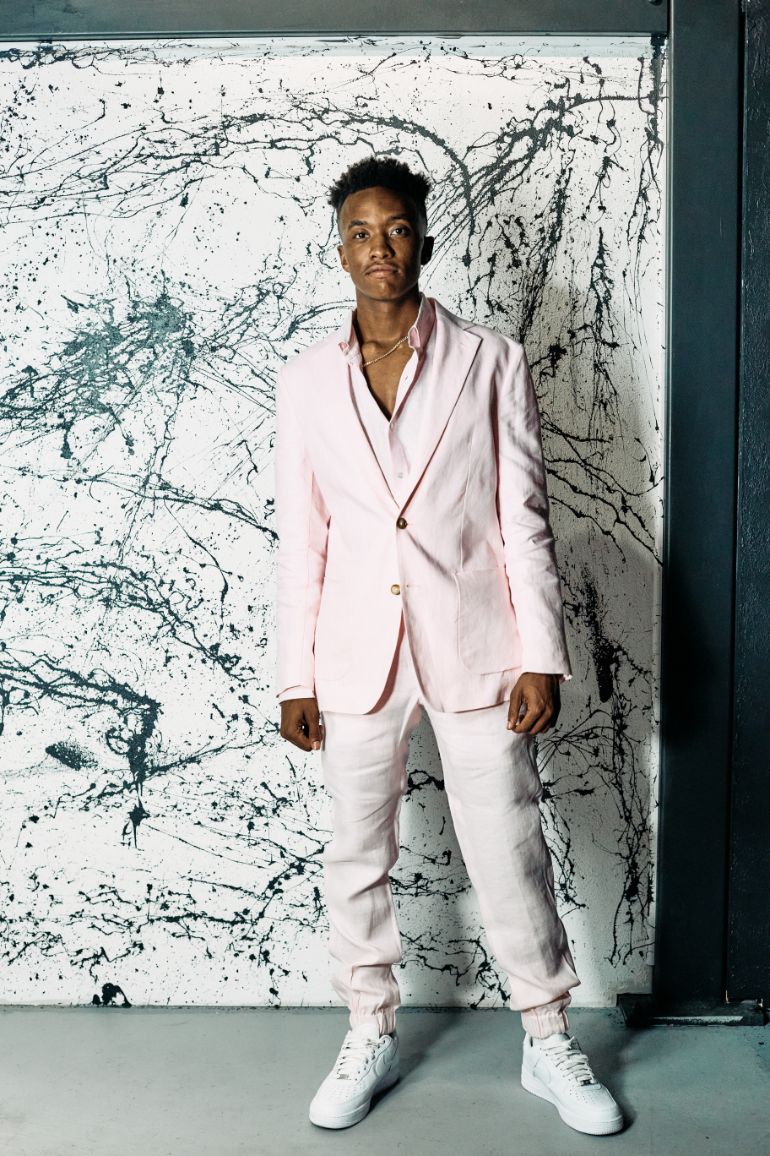 Light Pink Slack Suit