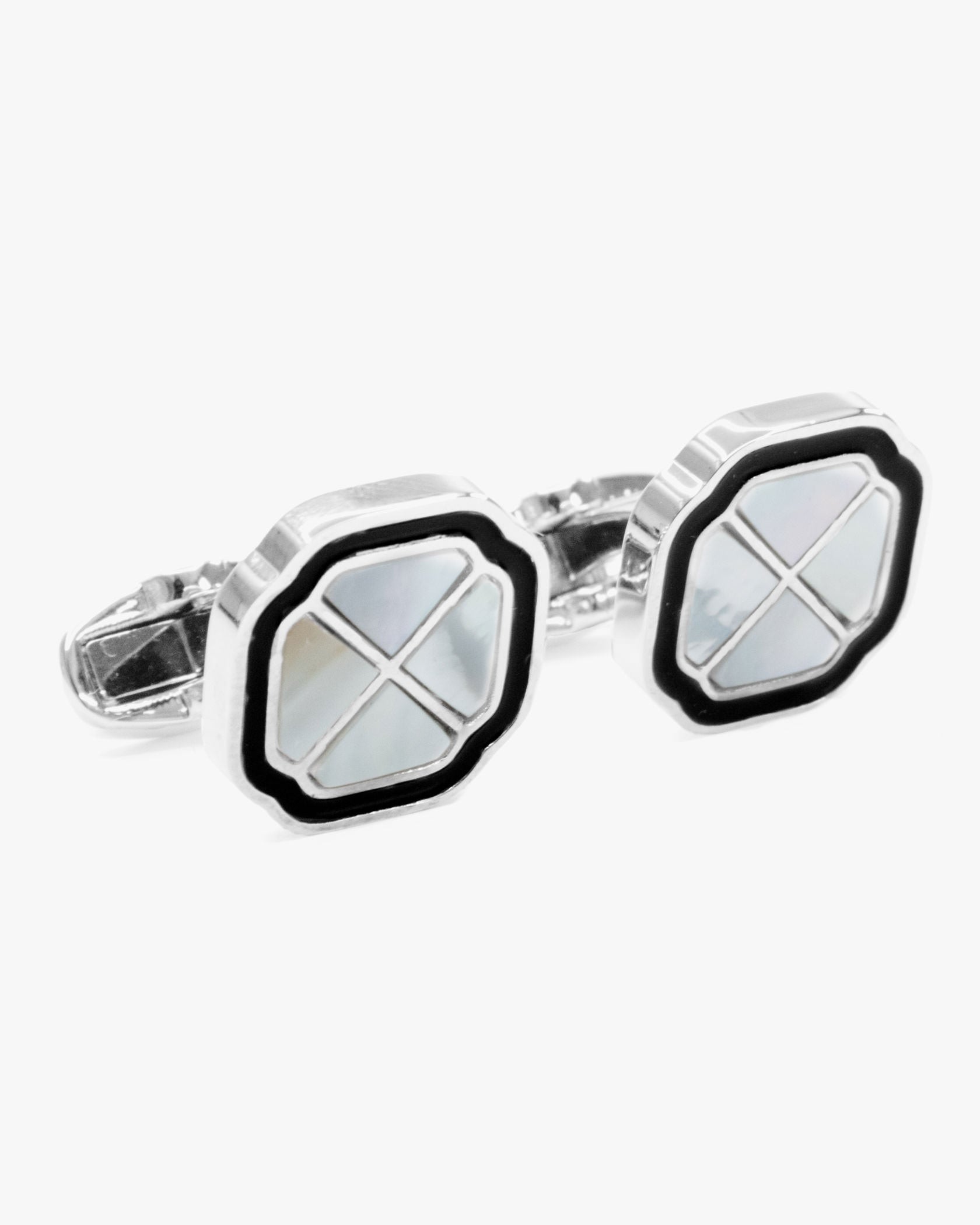 Mother of Pearl and Onyx Cufflinks