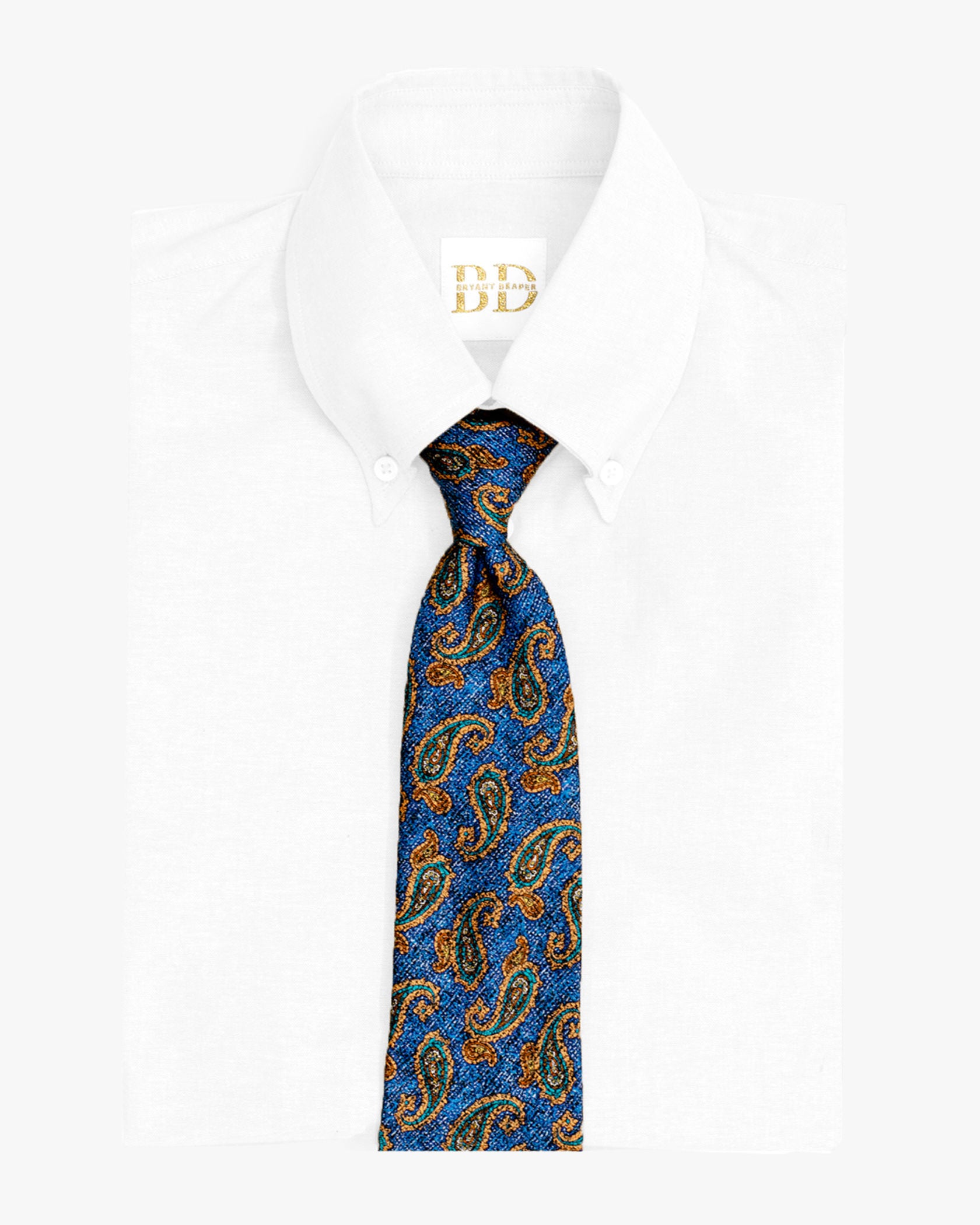 Blue and Paisley Necktie