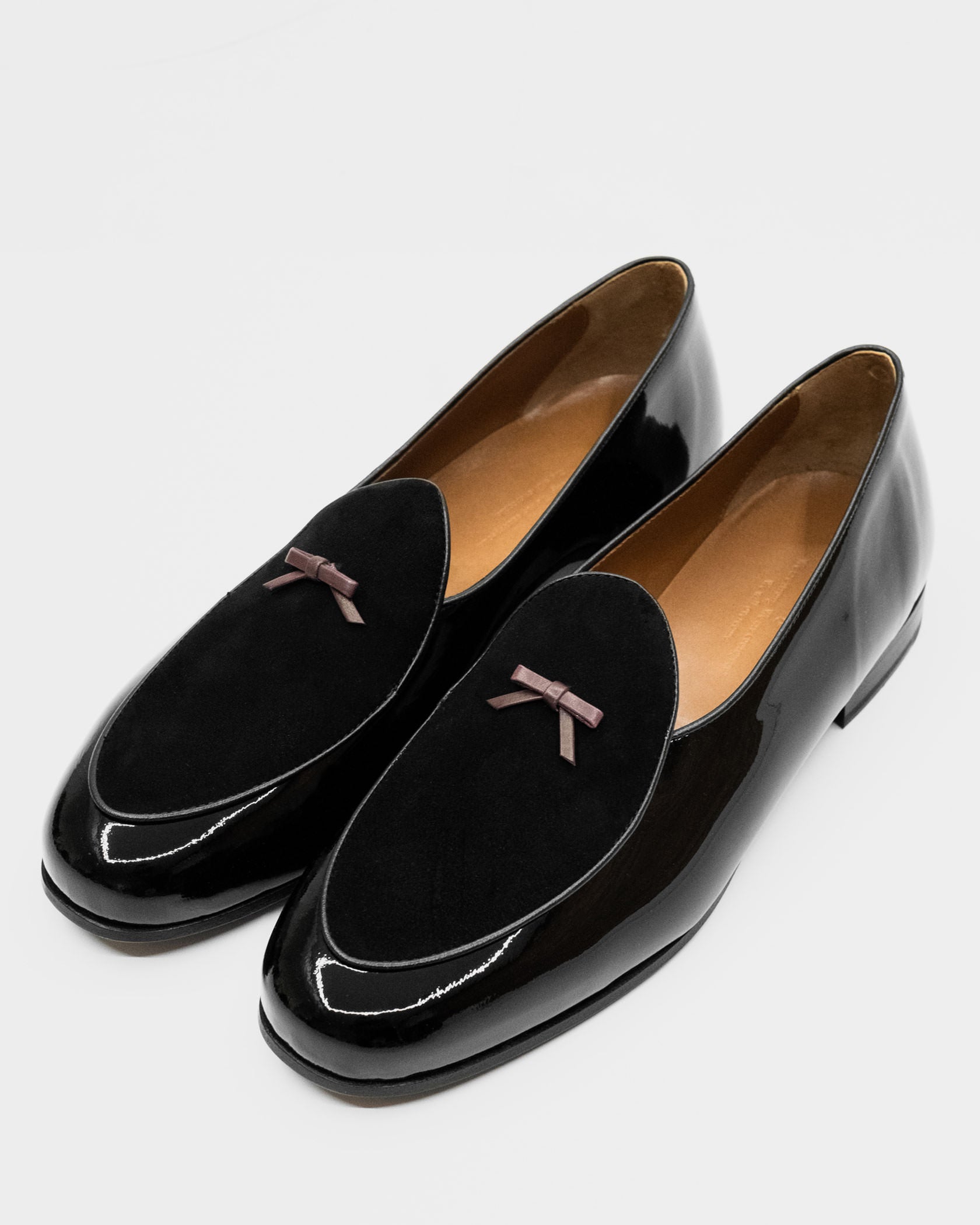 Men's Calf Leather Belgian Loafers, Black