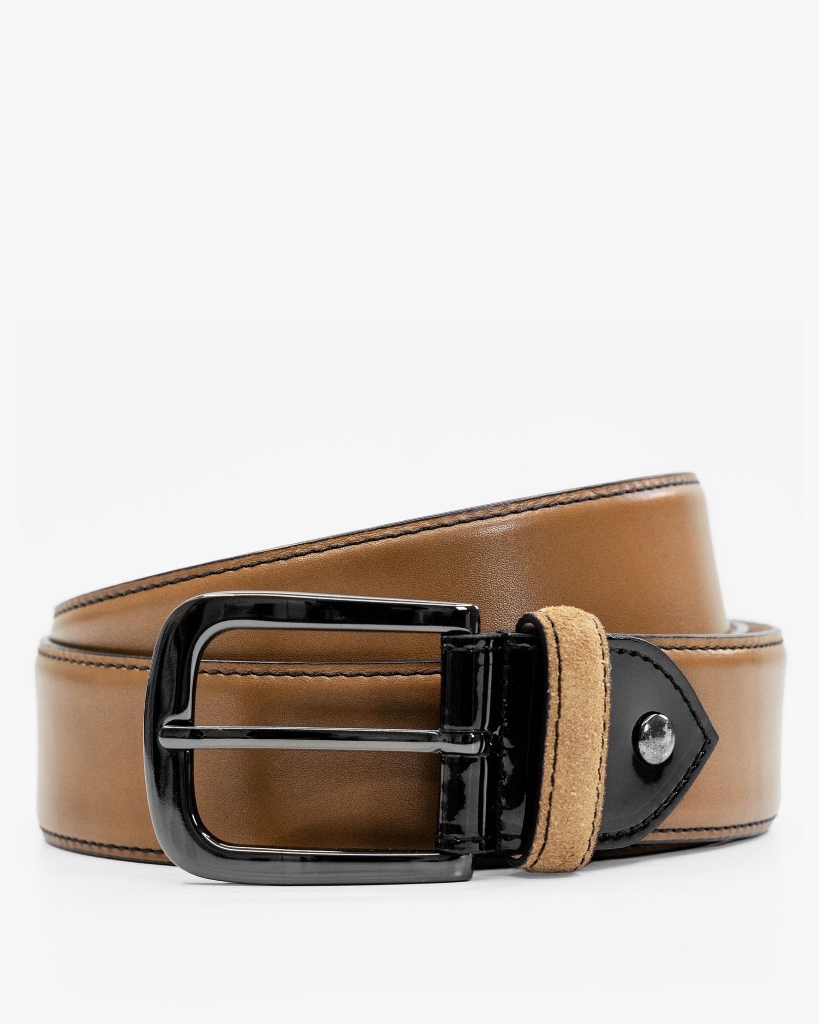 Bryant/Draper - The Poitier Brown Leather Belt