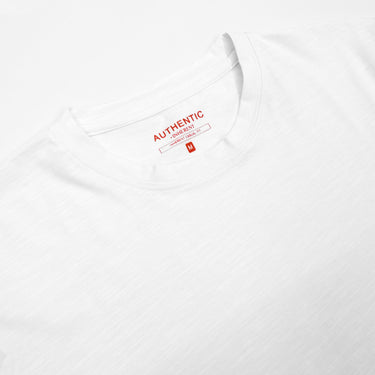 Authentic White Tee with Radial Bottom